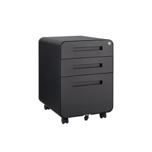 Mondawe Black 3-Drawer 15.75-in File Cabinet