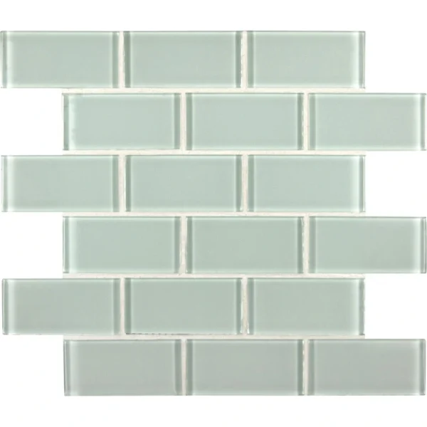 MS International Arctic Ice 12 x 14 Subway Glass Mosaic Tile