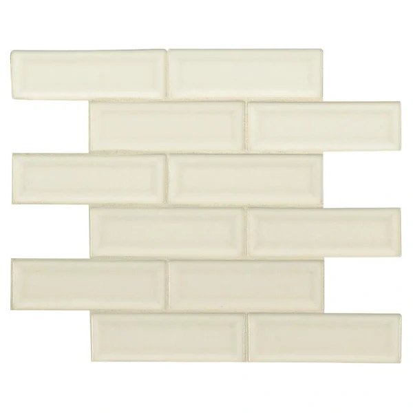 MS International Artisan Glossy Antique White 12 x 12 Ceramic Mosaic Tile