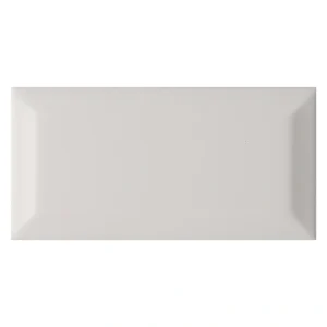 MS International Domino Glossy Gray 3 x 6 Beveled Ceramic Wall Tile