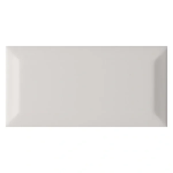 MS International Domino Glossy Gray 3 x 6 Beveled Ceramic Wall Tile