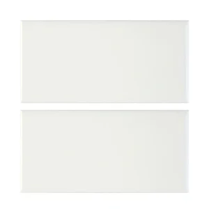 MS International Domino White 3 x 6 Glossy Ceramic Bullnose Trim