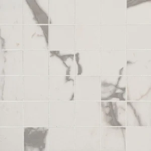 MS International Essentials Matte White Vena 12 x 12 Ceramic Mosaic Tile
