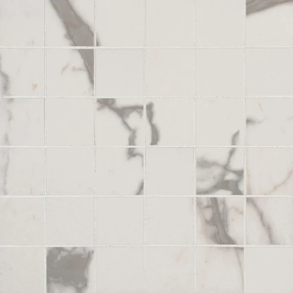 MS International Essentials Matte White Vena 12 x 12 Ceramic Mosaic Tile