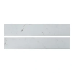 MS International Essentials Matte White Vena 3 x 18 Porcelain Bullnose Trim