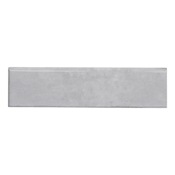 MS International Renzo Glossy Sterling Gray 3 x 12 Ceramic Bullnose Trim T726942741