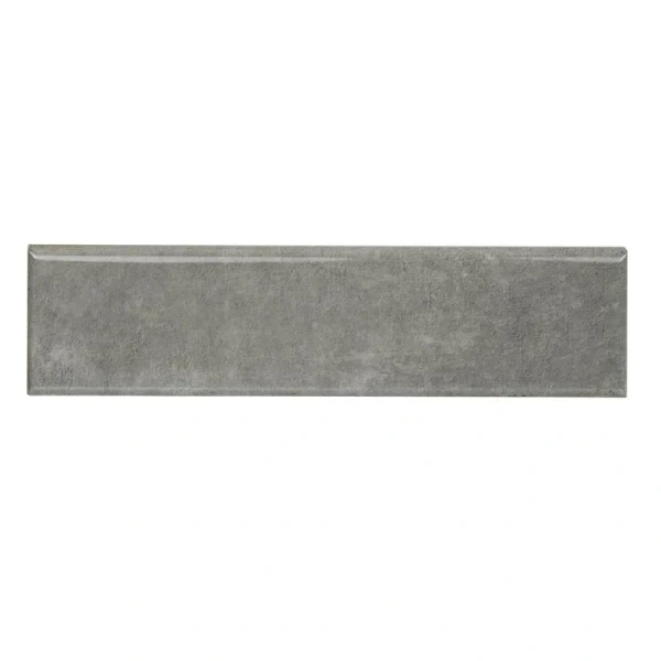 MS International Renzo Glossy Storm Gray 3 x 12 Ceramic Bullnose Trim T726942742