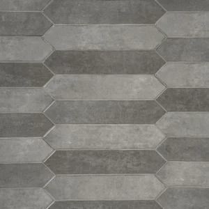 MS International Renzo Glossy Storm Gray 3 x 13 Picket Ceramic Wall Tile T726942738