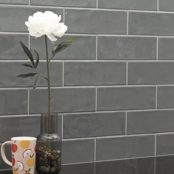 MS International Urbano Glossy Graphite Gray 4 x 12 Ceramic Wall Tile T726943122