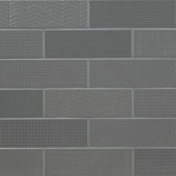 MS International Urbano Glossy Graphite Gray Mix 4 x 12 Ceramic Wall Tile T726943108