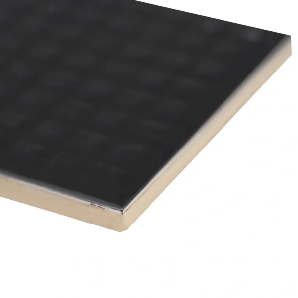 MS International Urbano Glossy Ink Black Mix 4 x 12 Ceramic Wall Tile T726942748