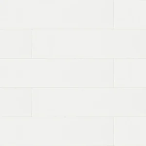 MS International White Glossy 4 x 16 Ceramic Wall Tile