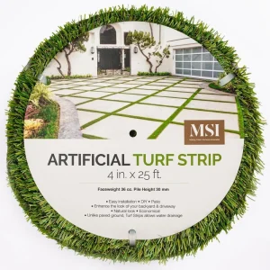 MSI Emerald Green 0.33 ft. x 25 ft. x 30 mm Cut to Artificial Turf Strips