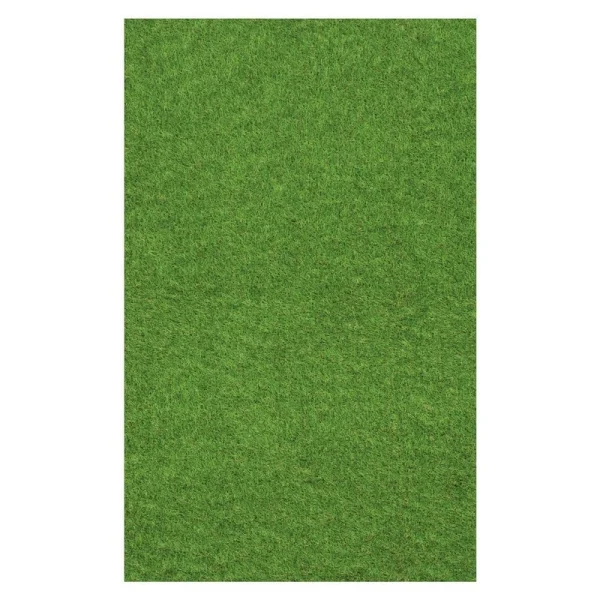 Nance Carpet and Rug Turf 6 ft. x 9 ft. Green Artificial Grass Rug