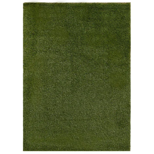 NATCO HOME 56 oz. 7.5 ft. x 9 ft. Field/Olive Green Artificial Grass Rug