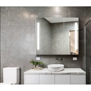 NeuType 30-in W x 26-in H LED Anti-Fog Medicine Cabinet Mirror