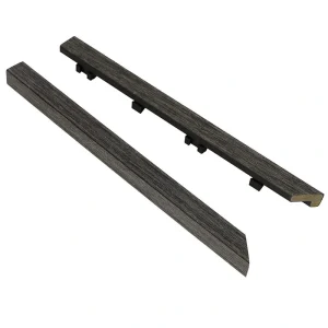 NewTechWood 1-in x 12-in 2-Pack Hawaiian Charcoal Prefinished Composite Deck Tile (0.5-sq ft)