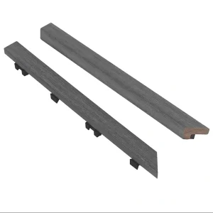 NewTechWood 1-in x 12-in 2-Pack Westminster Gray Prefinished Composite Deck Tile (0.5-sq ft)