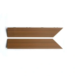 NewTechWood 2-in x 12-in 2-Pack Peruvian Teak Prefinished Composite Deck Tile (0.5-sq ft)