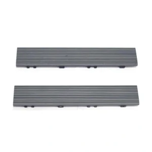 NewTechWood 2-in x 12-in 4-Pack Westminster Gray Prefinished Composite Deck Tile (1-sq ft)
