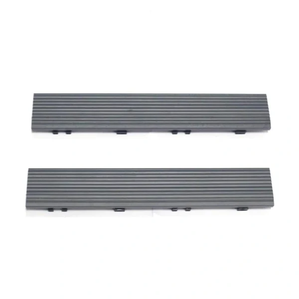 NewTechWood 2-in x 12-in 4-Pack Westminster Gray Prefinished Composite Deck Tile (1-sq ft)