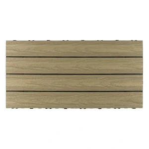 NewTechWood 24-in x 12-in 10-Pack Roman Antique Prefinished Composite Deck Tile (20-sq ft)