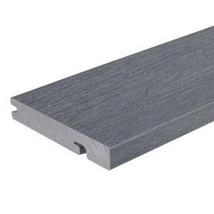NewTechWood Columbus Hybrid Board 1-in x 6-in x 8-ft Westminster Gray Grooved Composite Deck Board