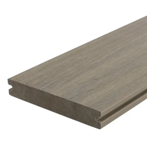 NewTechWood Magellan Solid Board with Groove 1-in x 6-in x 8-ft Roman Antique Grooved Composite Deck Board