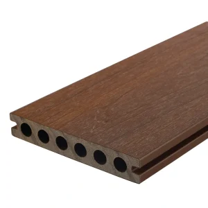NewTechWood Voyager Hollow Board 1-in x 6-in x 8-ft Brazilian Ipe Grooved Composite Deck Board