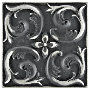 Nichetiles Moroccan Wrought Iron 2 x 2 Metal Composite Insert Tile