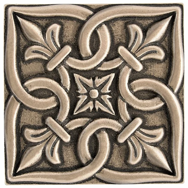 Nichetiles Romance Bronze 4 x 4 Metal Composite Insert Tile