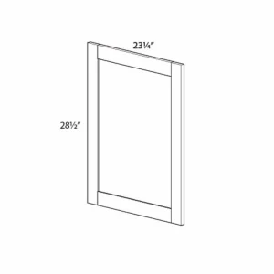 Norfolk 0.75 in. W x 29 in. H x 23.25 in. D Cabinet Accessories Base Decorative Door in Painted White