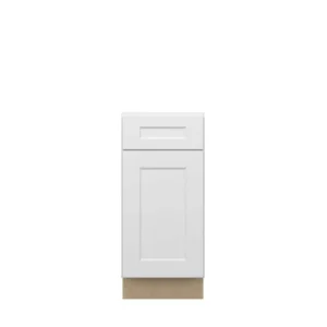 Norfolk Assembled 15 in. W x 34.5 in. H x 24 in. D Plywood Base Cabinet in Painted White