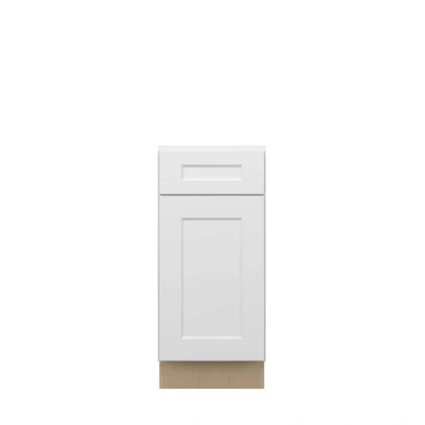 Norfolk Assembled 15 in. W x 34.5 in. H x 24 in. D Plywood Base Cabinet in Painted White