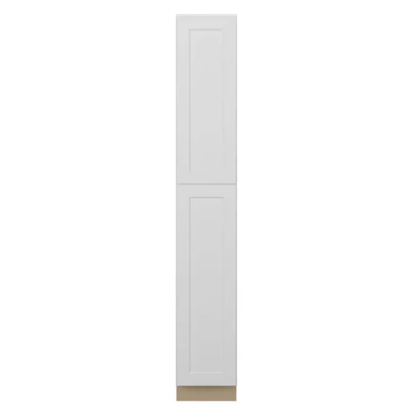 Norfolk Assembled 15 in. W x 96 in. H x 24 in. D Plywood Pantry Cabinet in Painted White