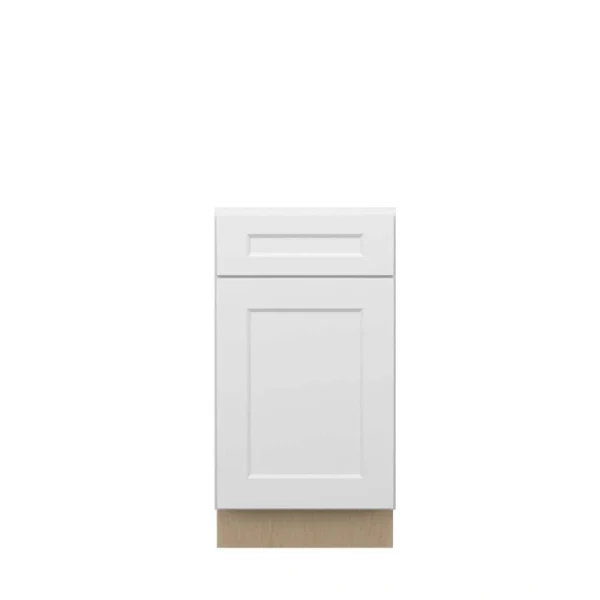 Norfolk Assembled 18 in. W x 34.5 in. H x 24 in. D Plywood Base Cabinet in Painted White