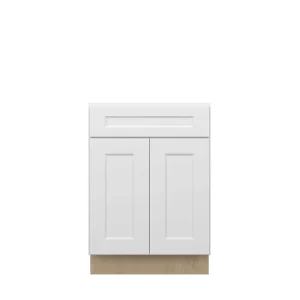 Norfolk Assembled 24 in. W x 34.5 in. H x 24 in. D Plywood Base Cabinet in Painted White