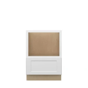 Norfolk Assembled 24 in. W x 34.5 in. H x 24 in. D Plywood Base Microwave Cabinet in Painted White