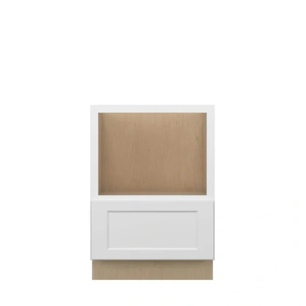 Norfolk Assembled 24 in. W x 34.5 in. H x 24 in. D Plywood Base Microwave Cabinet in Painted White