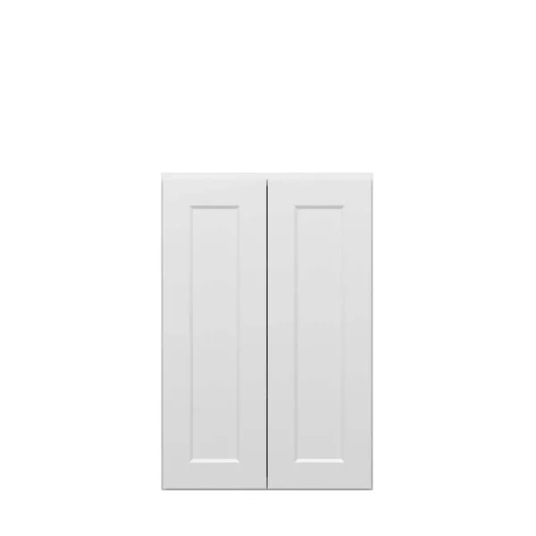 Norfolk Assembled 24 in. W x 36 in. H x 12 in. D Plywood Wall Cabinet in Painted White