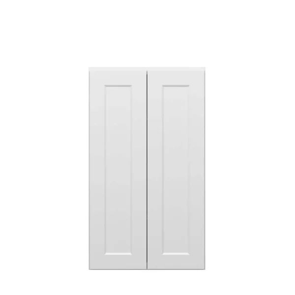 Norfolk Assembled 24 in. W x 42 in. H x 12 in. D Plywood Wall Cabinet in Painted White
