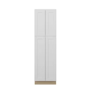 Norfolk Assembled 24 in. W x 84 in. H x 24 in. D Plywood Pantry Cabinet in Painted White