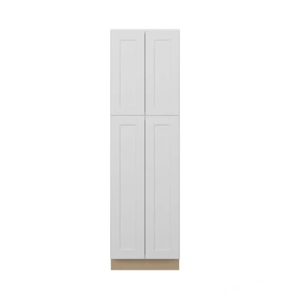 Norfolk Assembled 24 in. W x 84 in. H x 24 in. D Plywood Pantry Cabinet in Painted White