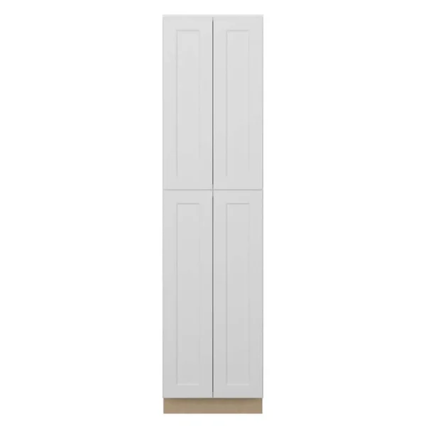 Norfolk Assembled 24 in. W x 96 in. H x 24 in. D Plywood Pantry Cabinet in Painted White