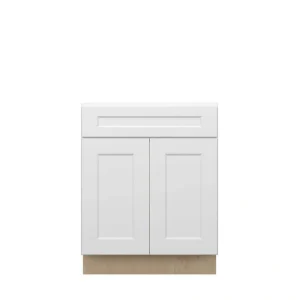 Norfolk Assembled 27 in. W x 34.5 in. H x 24 in. D Plywood Sink Base Cabinet in Painted White