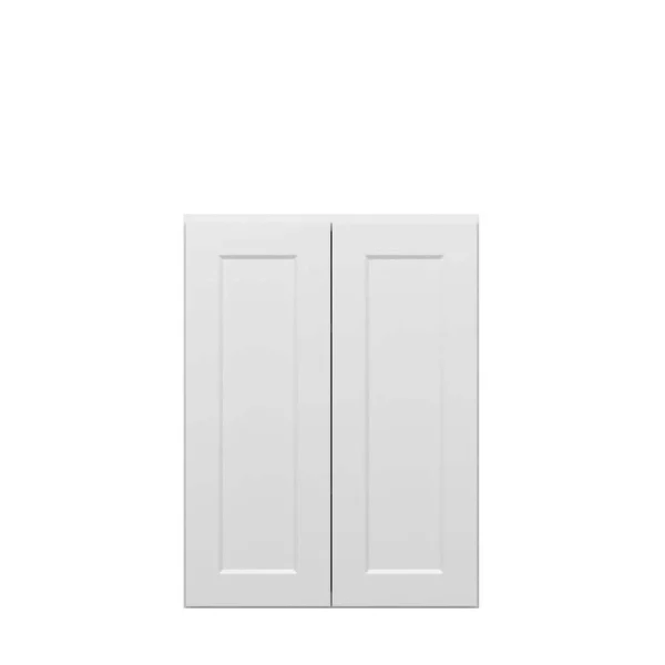 Norfolk Assembled 27 in. W x 36 in. H x 12 in. D Plywood Wall Cabinet in Painted White