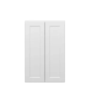 Norfolk Assembled 27 in. W x 42 in. H x 12 in. D Plywood Wall Cabinet in Painted White