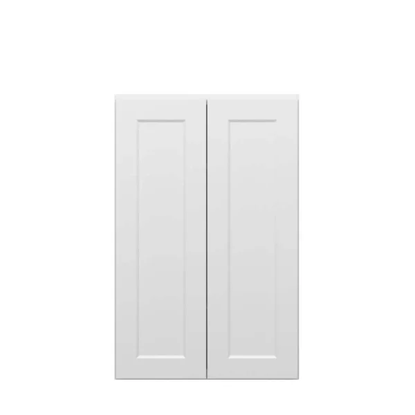 Norfolk Assembled 27 in. W x 42 in. H x 12 in. D Plywood Wall Cabinet in Painted White