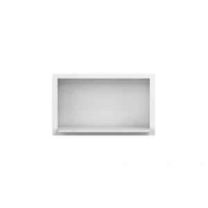 Norfolk Assembled 30 in. W x 18 in. H x 12 in. D Plywood Wall Microwave Cabinet with Shelf in Painted White