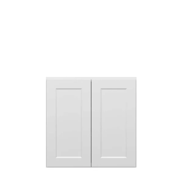 Norfolk Assembled 30 in. W x 30 in. H x 12 in. D Plywood Wall Cabinet in Painted White